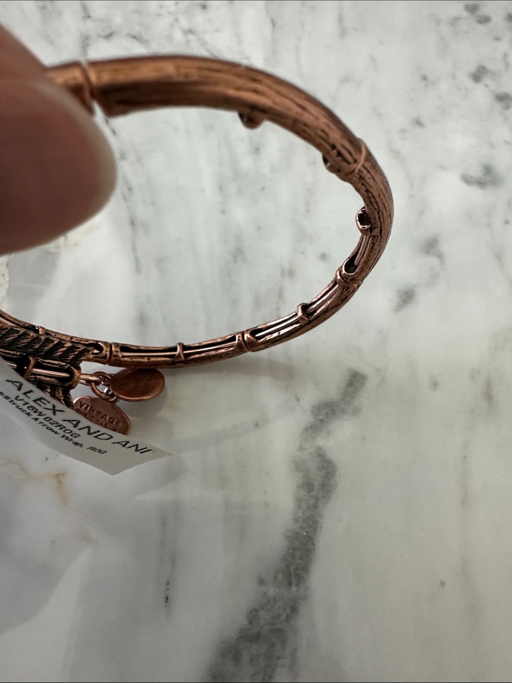 Alex and Ani Copper-Tone LoveStruck Arrow Wrap Bracelet - Picture 3 of 5